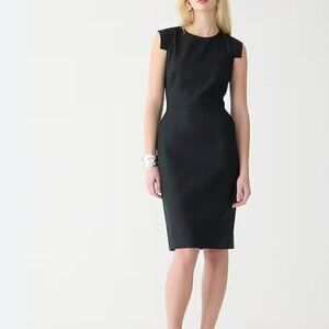 Black J. Crew Resume Stretch Cotton Dress